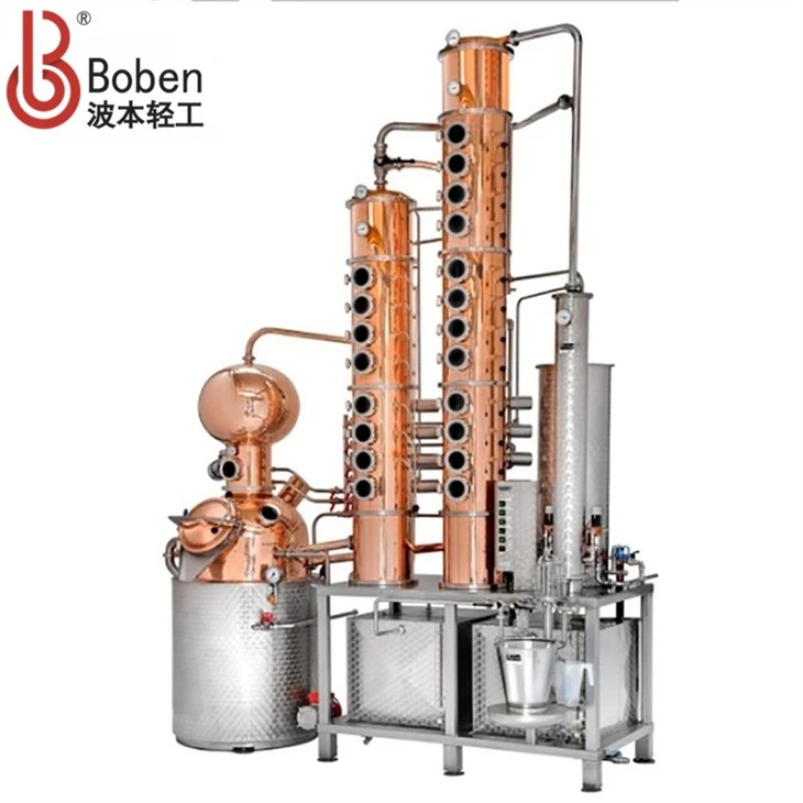 Chìa khóa trao tay Hơi nước 1000l 1500l 2000l Cột chưng cất vẫn còn